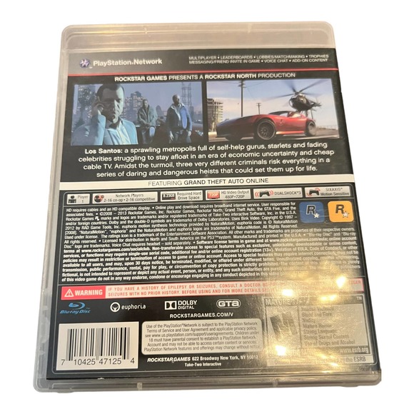 Grand Theft Auto 5 Video Game for Playstation 3 Complete - Picture 3 of 3